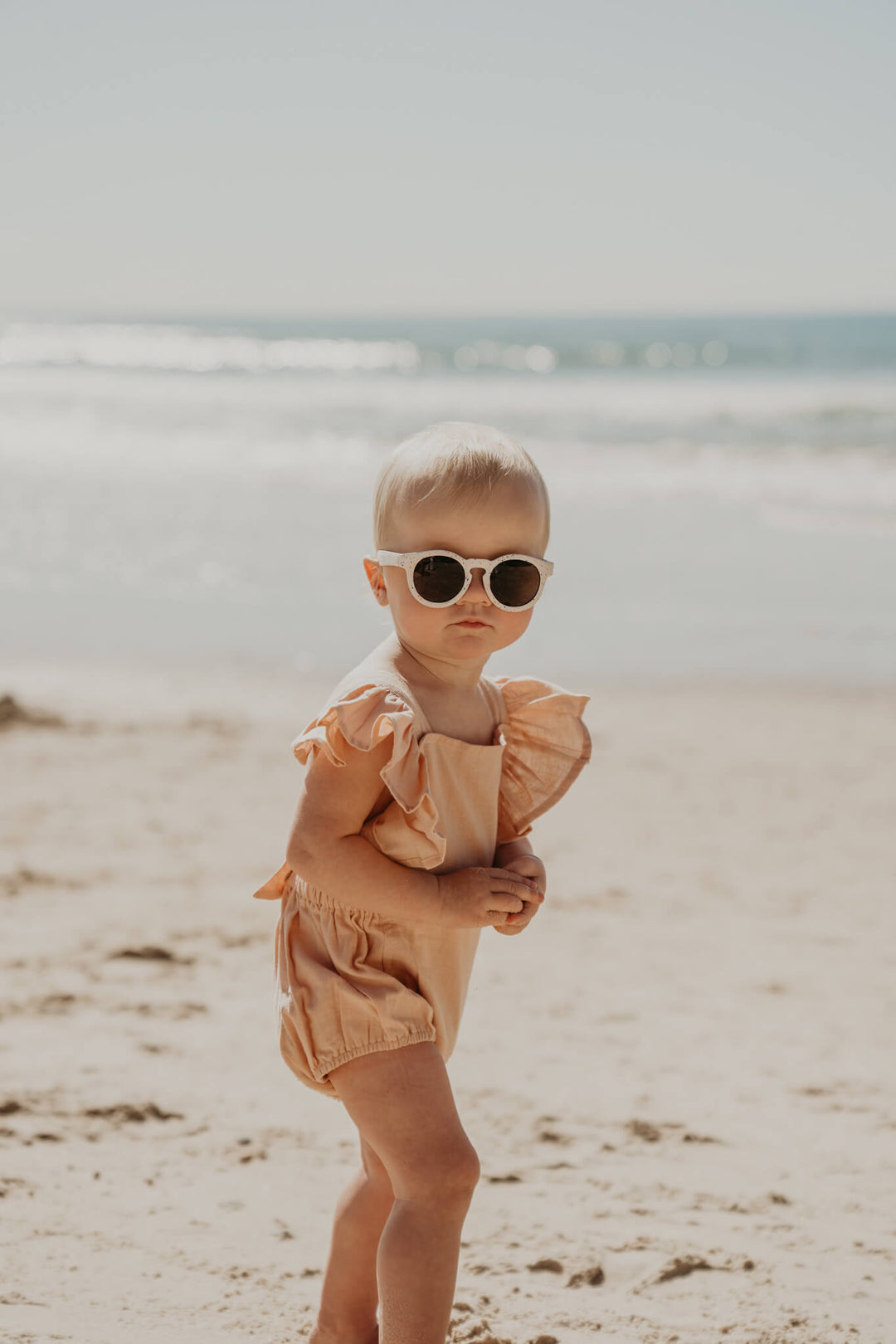 Frankie Ray Eco Baby Sunglasses, Sand Speckle