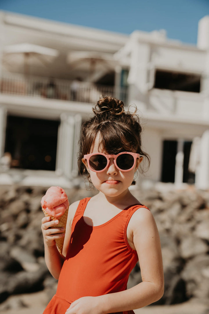 Frankie Ray Eco Kids Sunglasses, Coral Pink