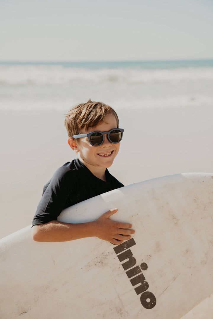 Frankie Ray Eco Kids Sunglasses, Ocean Blue