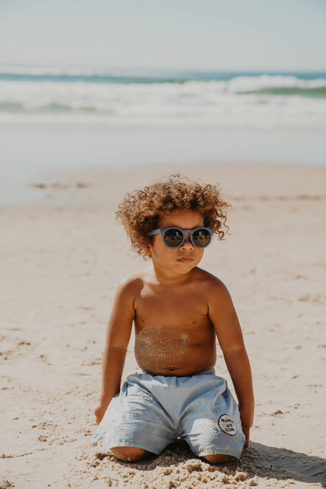Frankie Ray Eco Kids Sunglasses, Ocean Blue