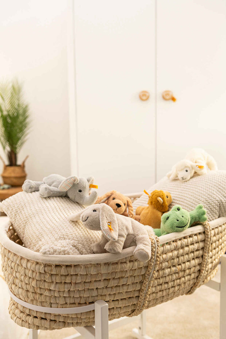 Steiff Soft Cuddly Friends - Floppy Hoppel Rabbit Light Grey, 20 cm