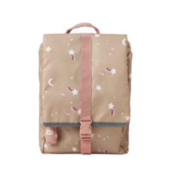 Fabelab - Eco Backpack - Small - Shooting Star - Caramel, 32 cm