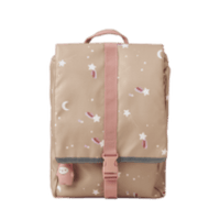 Fabelab - Eco Backpack - Small - Shooting Star - Caramel, 32 cm