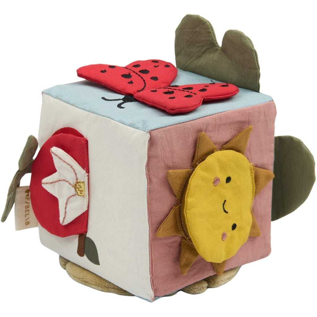 Fabelab Fabric Cube - A Day in the Garden, 12 cm