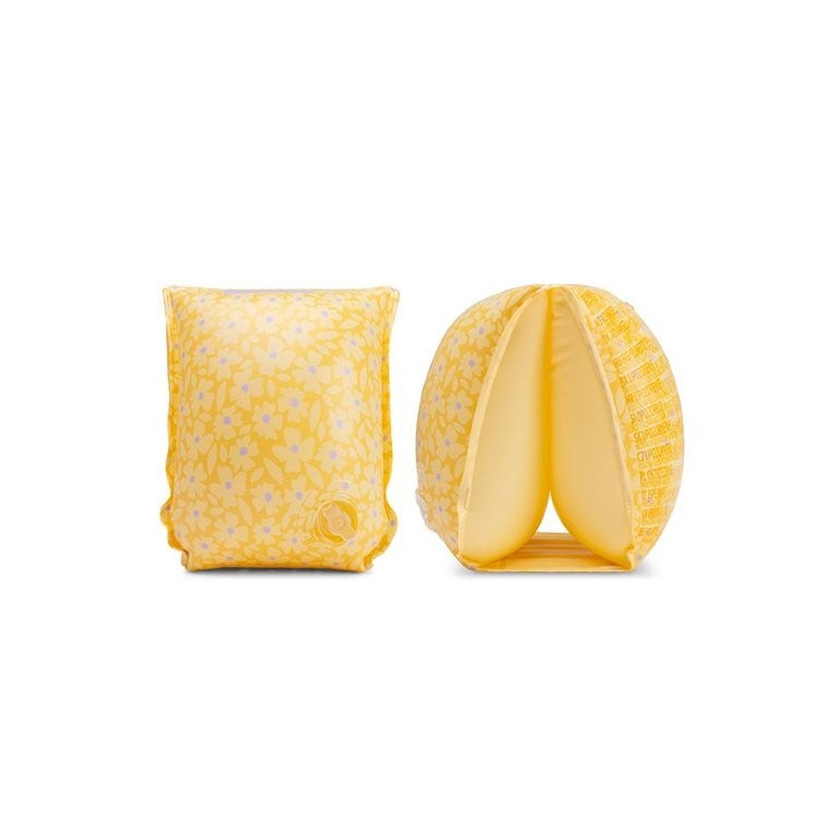 Swim Essentials Inflatable Arm Bands - Florish Yellow, 0-2 yrs