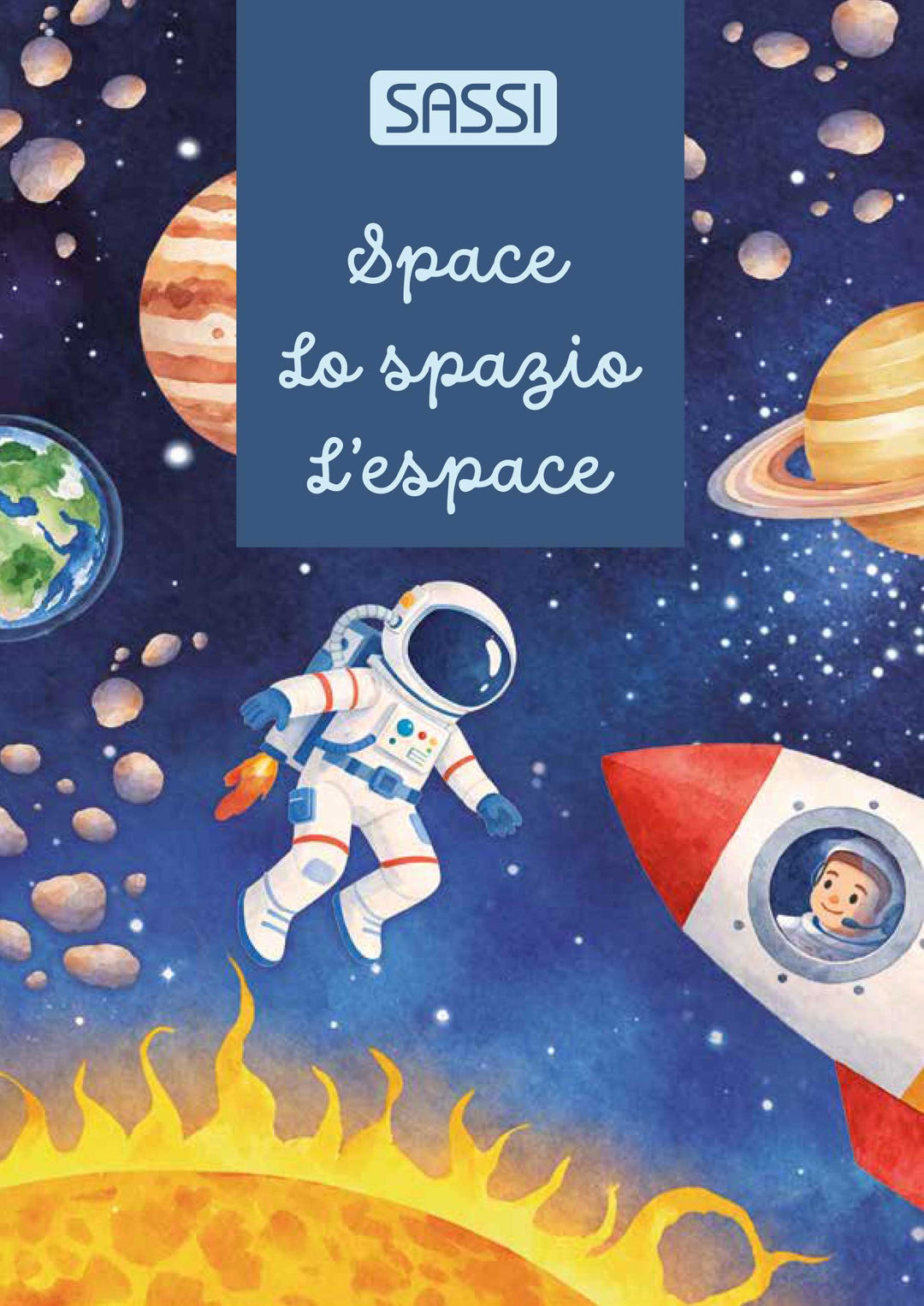 Sassi Glow-in-the-Dark Night &amp; Day Puzzle &amp; Book Set - Space