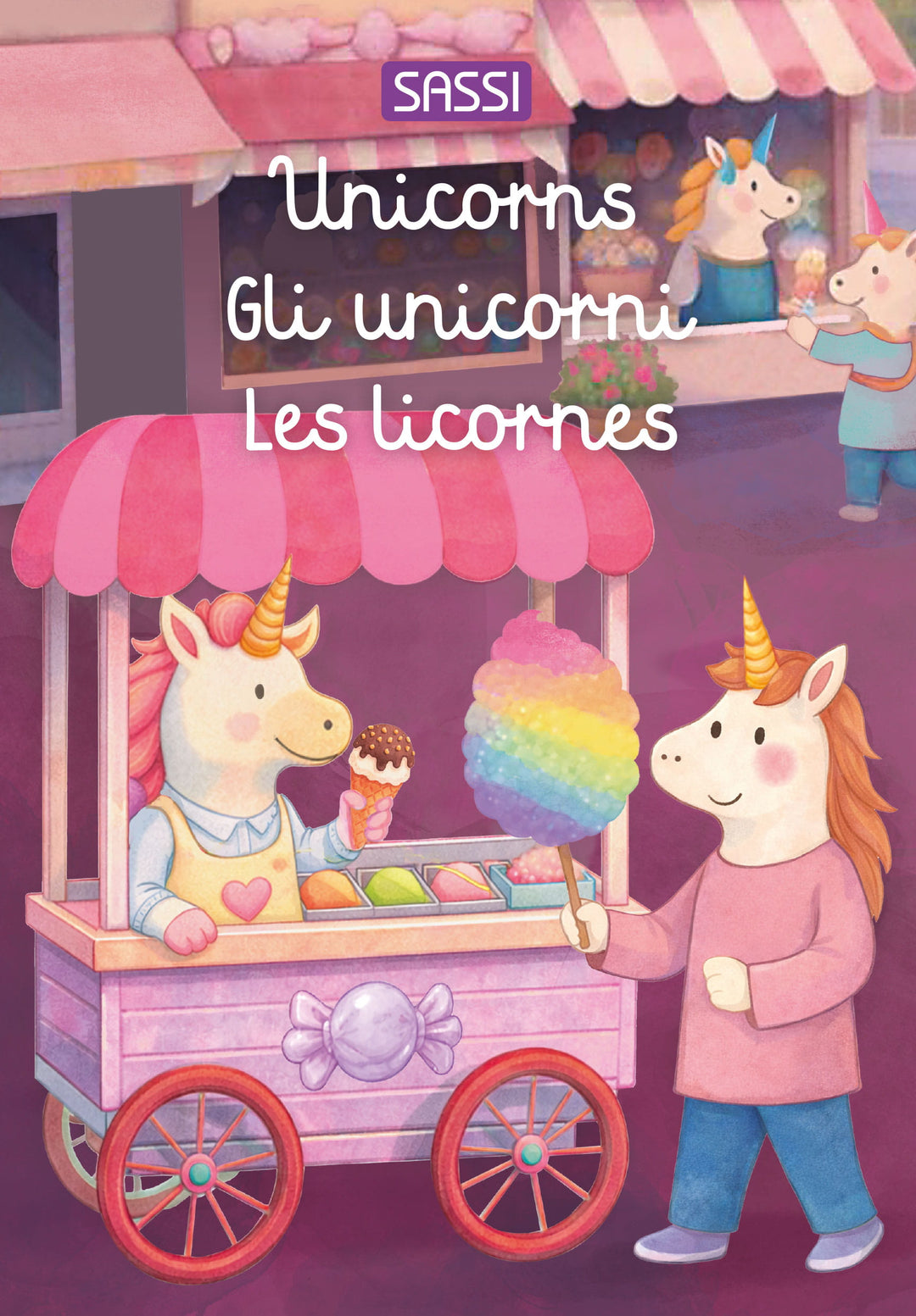 Sassi Glow-In-The-Dark Night &amp; Day Double-Sided Puzzle &amp; Book Set - Unicorns