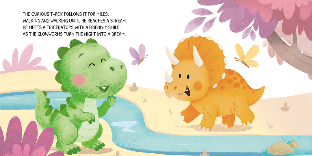 Sassi Board Book - Glow-In-The-Dark - Dinosaurs