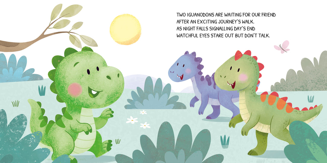 Sassi Board Book - Glow-In-The-Dark - Dinosaurs