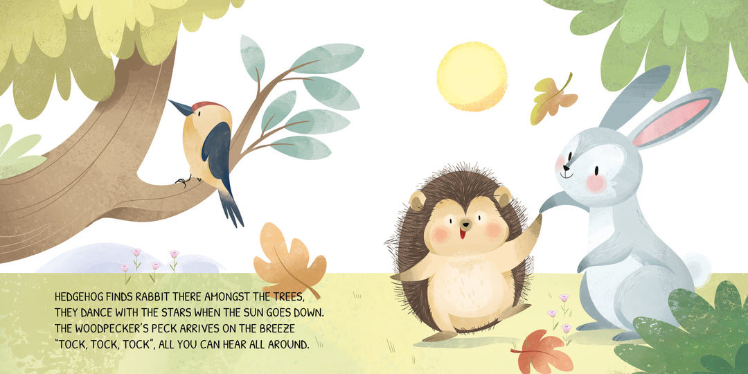 Sassi Board Book - Glow-In-The-Dark - The Woodland