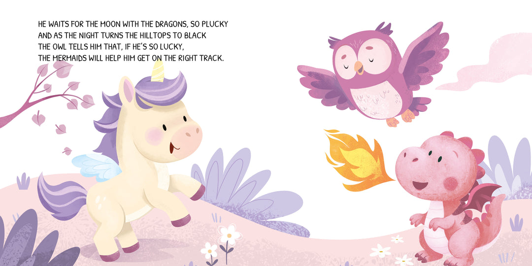 Sassi Board Book - Glow-In-The-Dark - Unicorns