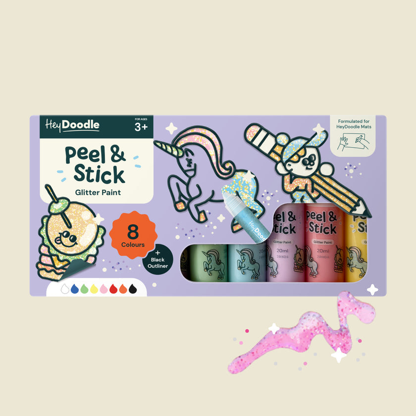 HeyDoodle - Peel &amp; Stick Paint - Glitter