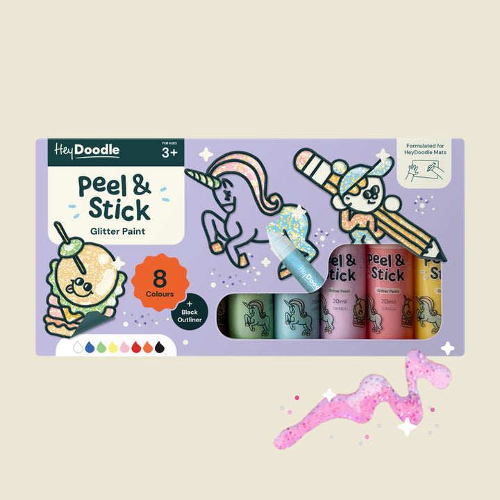 HeyDoodle - Peel &amp; Stick Paint - Glitter