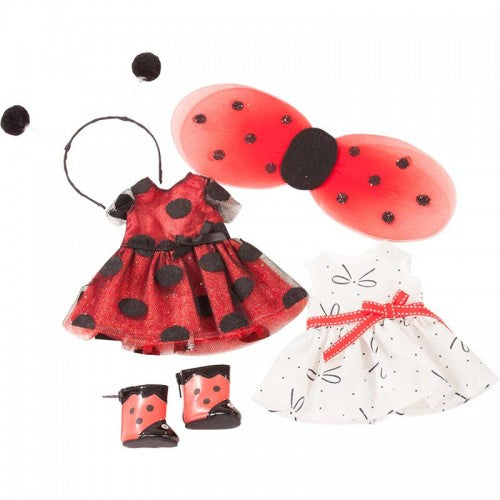 Götz Wardrobe - 27 cm - Ladybird Dress up and Yacht Dress Set, 5 pcs
