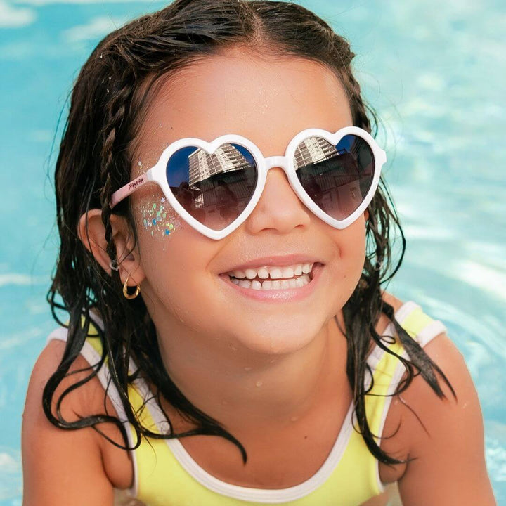 Frankie Ray Kids Sunglasses -  Heart, Milkshake