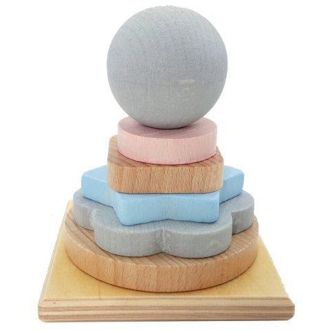 Hess-Spielzeug Stacking Tower Natural