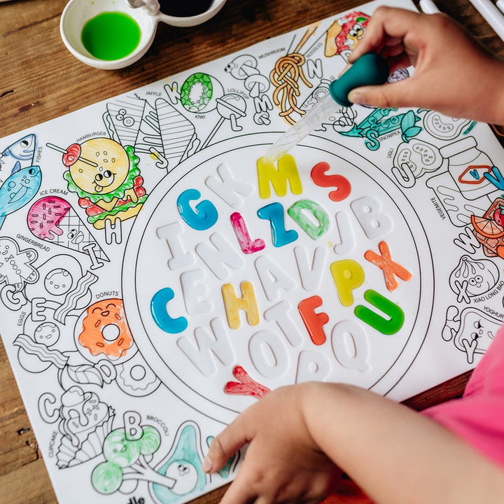 HeyDoodle - Sensory Colouring &amp; Doodle Mat - Alphabet Soup