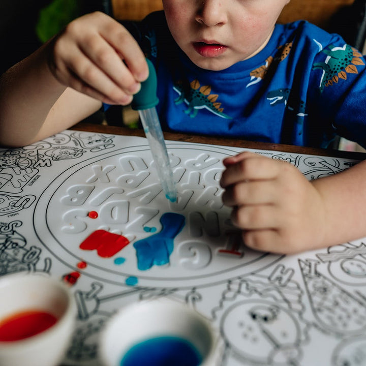 HeyDoodle - Sensory Colouring &amp; Doodle Mat - Alphabet Soup