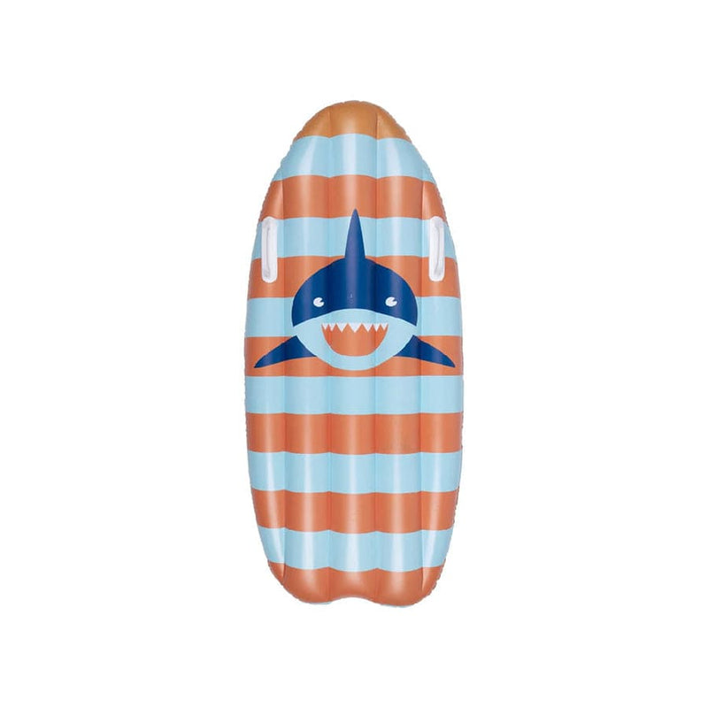 Swim Essentials Inflatable Surfboard - Striped Shark, 120 cm