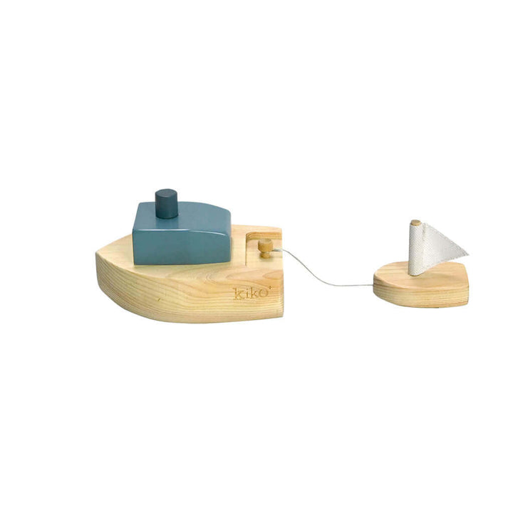 Kiko+ Ofune Wind-Up Boat, Blue