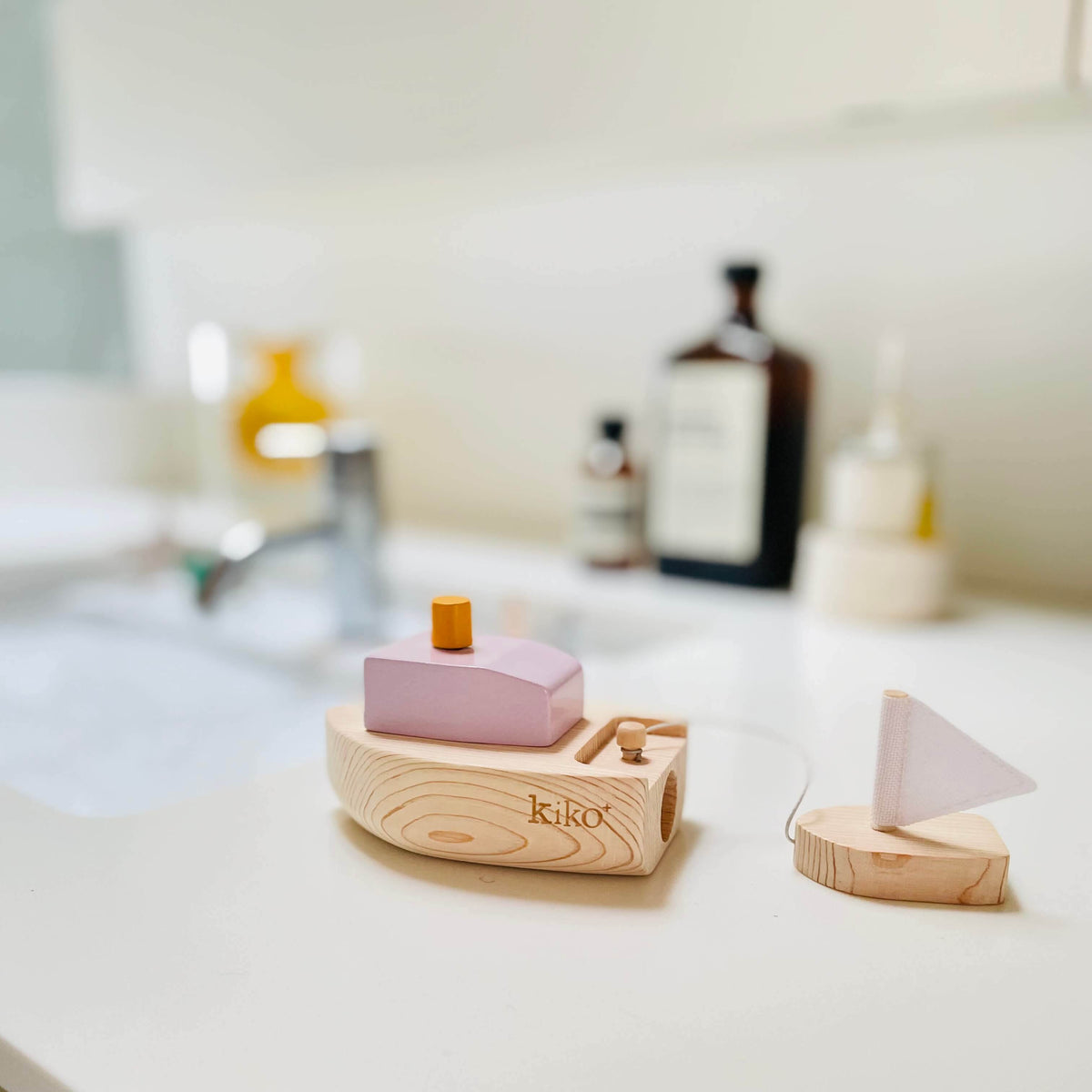 Kiko+ Ofune Wind-Up Boat, Lavender