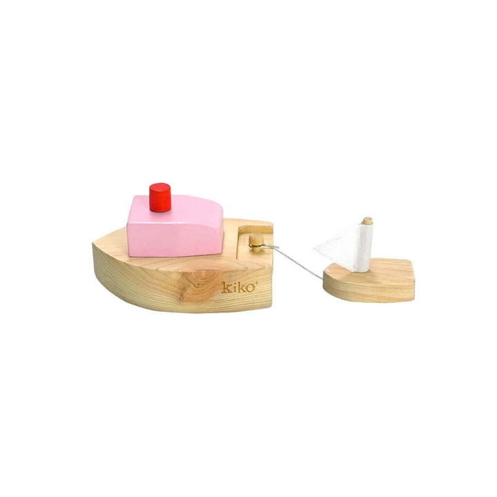 Kiko+ Ofune Wind-Up Boat, Pink
