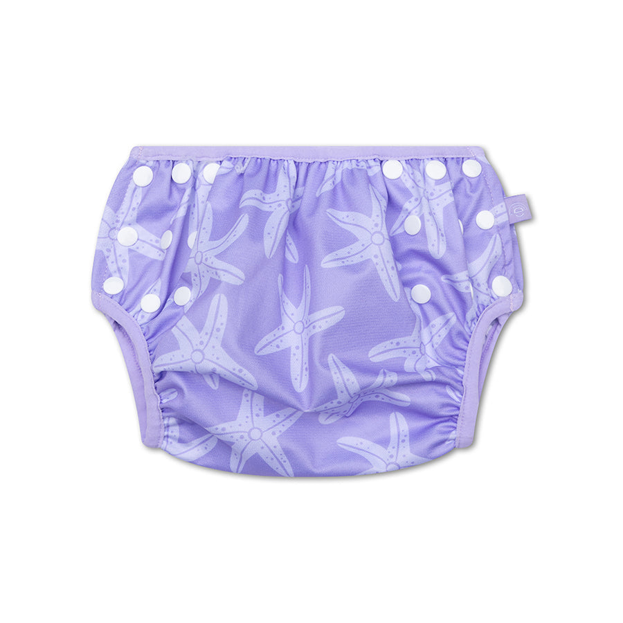 Swim Essentials Swim Nappy OSFA, Lilac Sea Stars