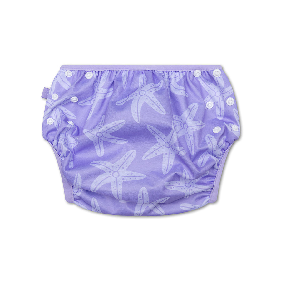 Swim Essentials Swim Nappy OSFA, Lilac Sea Stars