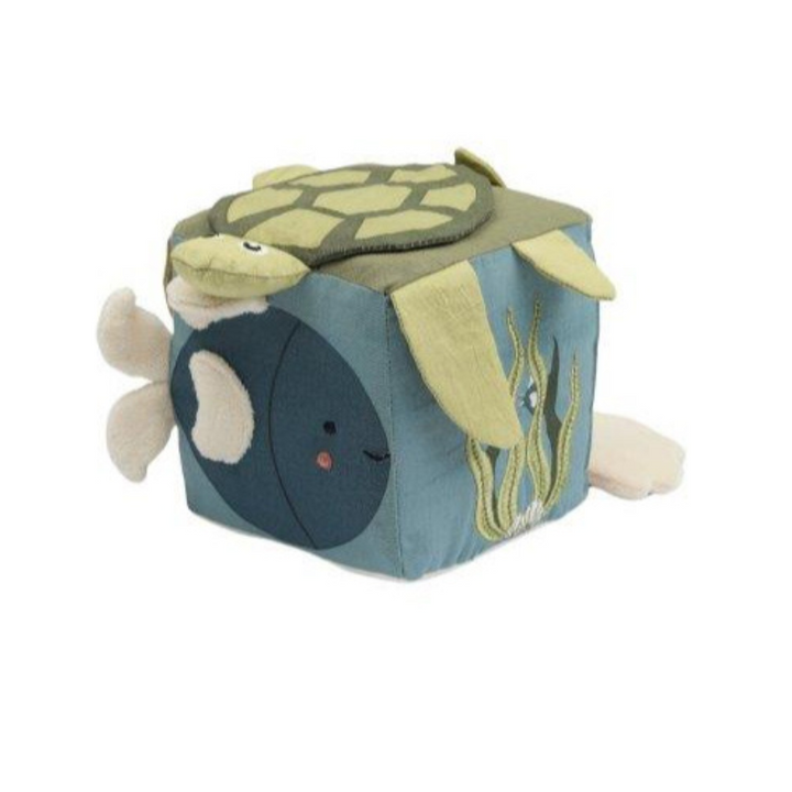 Fabelab Fabric Cube - A Day under the Sea, 12 cm