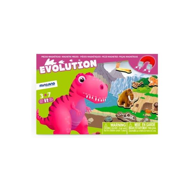 Miniland On The Go Discover Evolution Magnetic Game