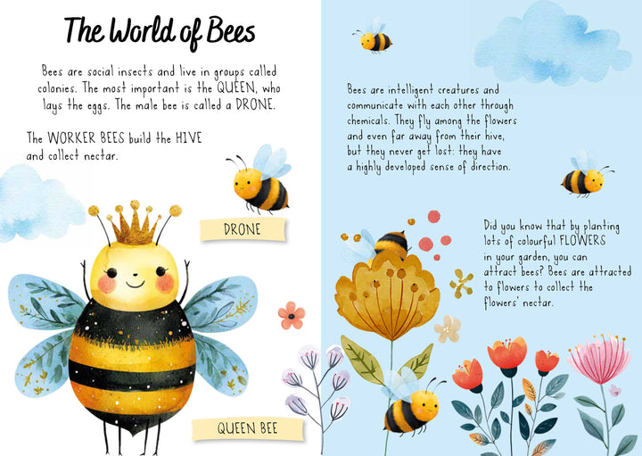 Sassi Magic Water Puzzle &amp; Book Set - Bees