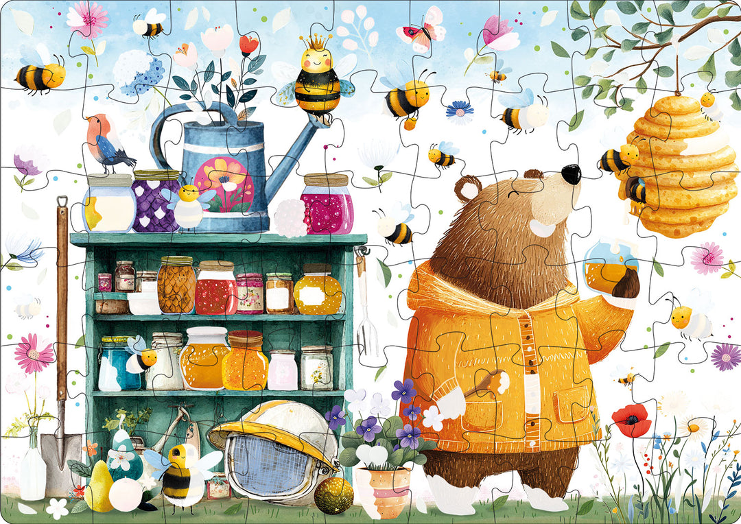 Sassi Magic Water Puzzle &amp; Book Set - Bees
