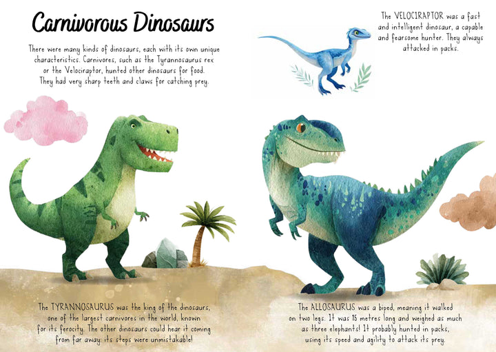 Sassi Magic Water Puzzle &amp; Book Set - Dinosaurs