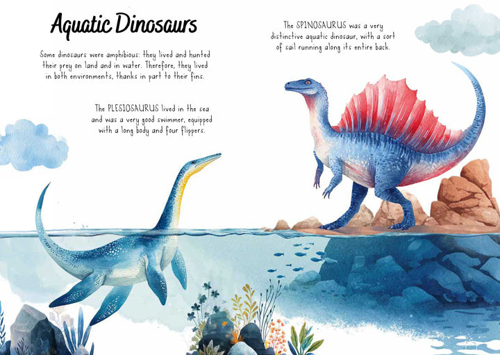 Sassi Magic Water Puzzle &amp; Book Set - Dinosaurs