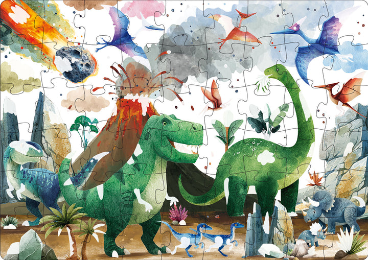 Sassi Magic Water Puzzle &amp; Book Set - Dinosaurs