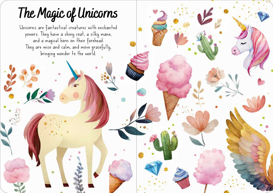 Sassi Magic Water Puzzle &amp; Book Set - Unicorns
