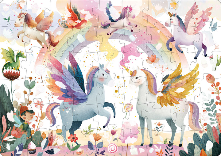 Sassi Magic Water Puzzle &amp; Book Set - Unicorns