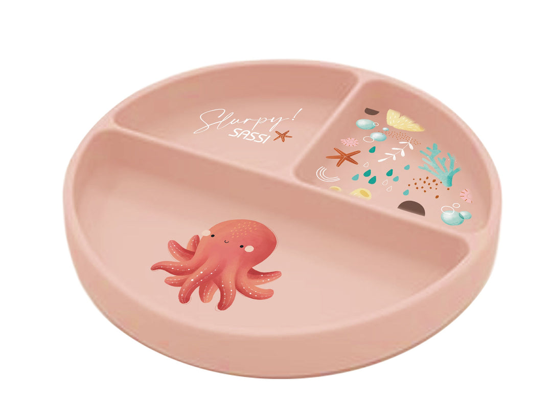 Sassi Silicone Meal Plate - Slurpy The Octopus