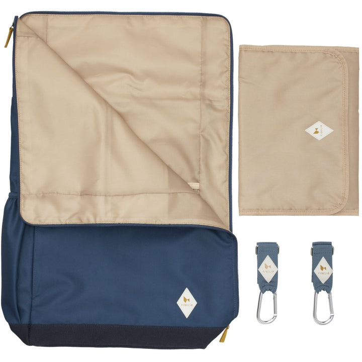 Fabelab - On-The-Go Parent Eco Laptop and Baby Backpack, Navy