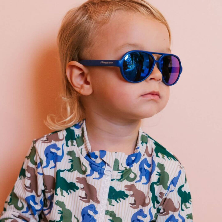 Frankie Ray Toddler Sunglasses -  Pilot, Blue