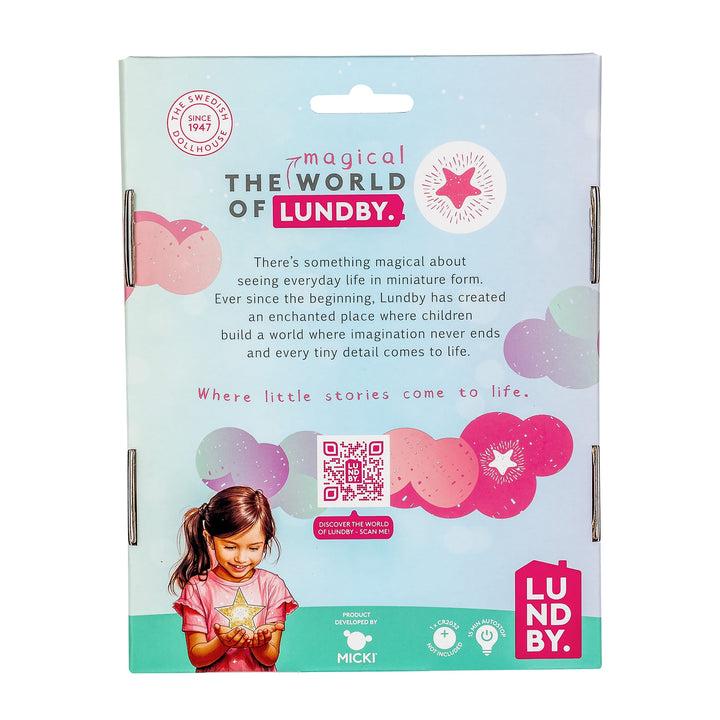 Lundby Doll House Accessories - Star Ceiling Lamp &amp; Beanbag Set