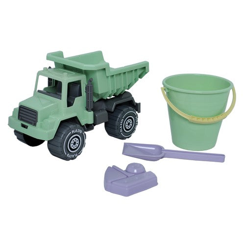 Plasto "I'M GREEN" BioPlastic Sand Set with Tipper Truck, 4 pcs