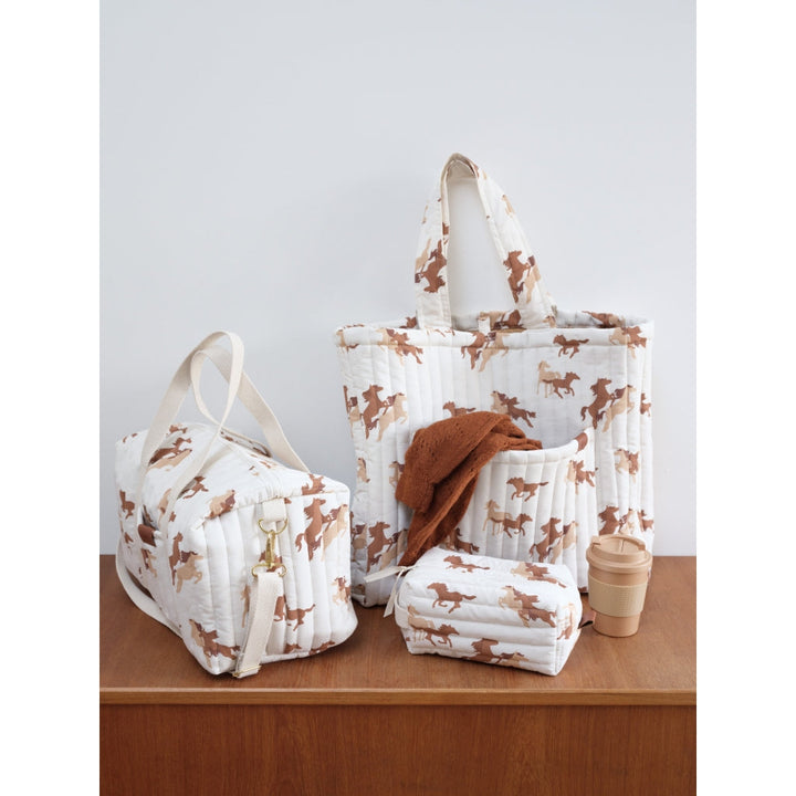 Fabelab - Quilted Organic Cotton Tote Bag - WIld at Heart, 60 cm