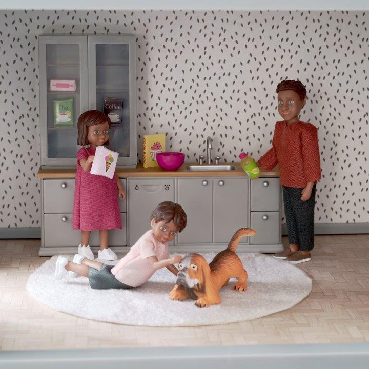Lundby Doll House Furniture - Kitchen Counter, Sink & Dishwasher Set