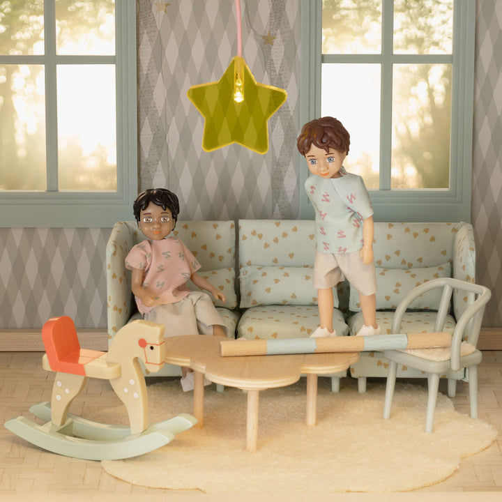Lundby Doll House Furniture - Modular Lounge &amp; Coffee Table Set