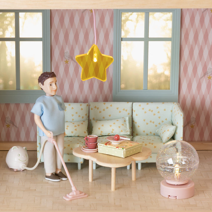 Lundby Doll House Furniture - Modular Lounge &amp; Coffee Table Set