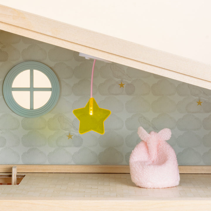 Lundby Doll House Accessories - Star Ceiling Lamp &amp; Beanbag Set