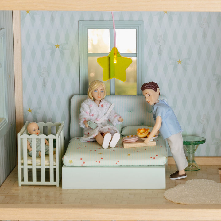 Lundby Doll House Accessories - Star Ceiling Lamp &amp; Beanbag Set