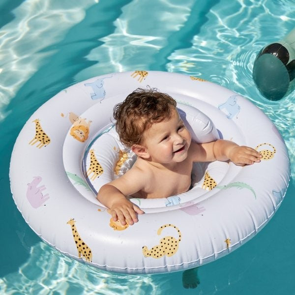 Swim Essentials Inflatable Baby Swimseat - Wild Life, 1-2 yrs