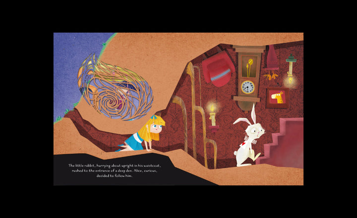 Sassi - Die-Cut, Fairy Tale Book  - Alice in Wonderland